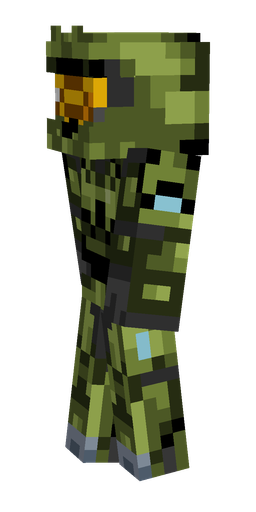 Black skin: body, left side render
