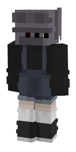 Black skin: body, back render