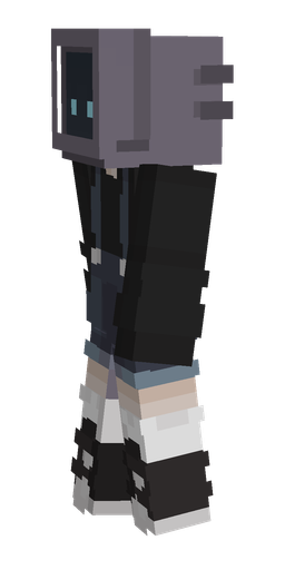 Black skin: body, left side render