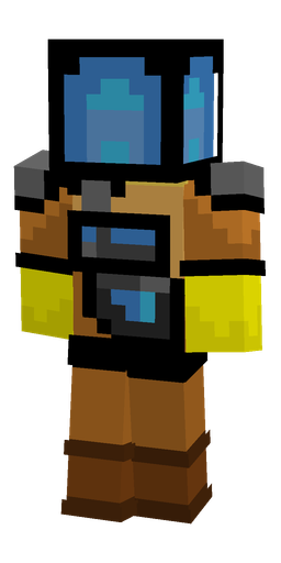 Black skin: body, back render