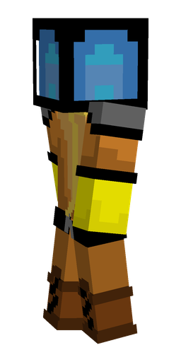 Black skin: body, left side render