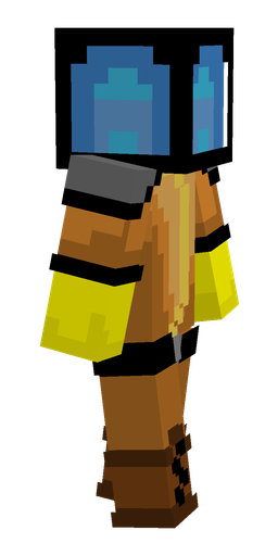 Black skin: body, right side render