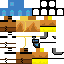 Black skin: raw texture render