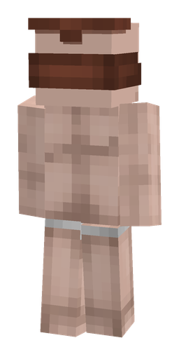 Orange skin: body, back render