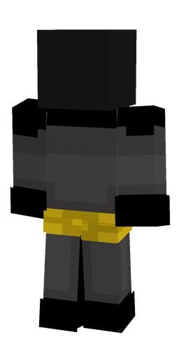 Black skin: body, back render