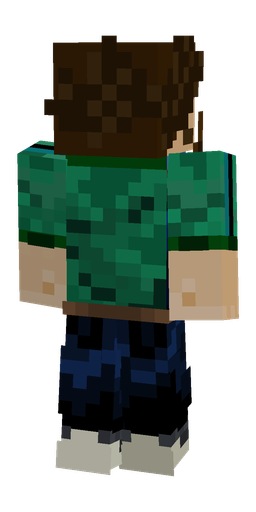 Black skin: body, back render