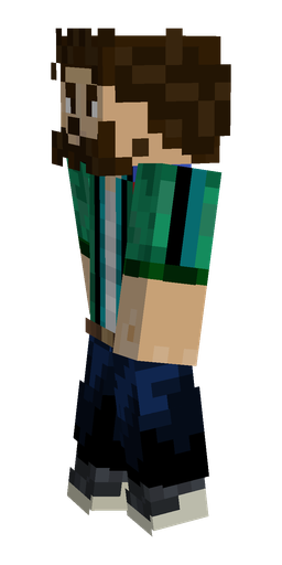 Black skin: body, left side render