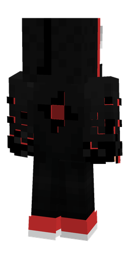 Black skin: body, back render