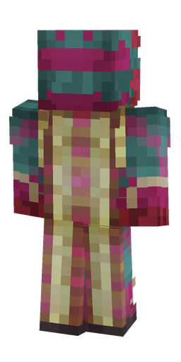 Blue skin: body, back render
