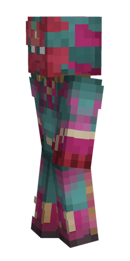 Blue skin: body, left side render