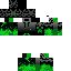 Black skin: raw texture render