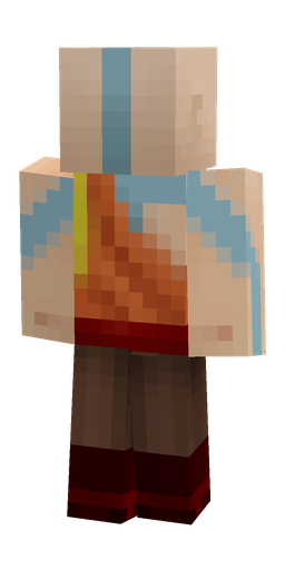 Brown skin: body, back render