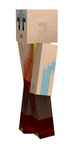Brown skin: body, left side render