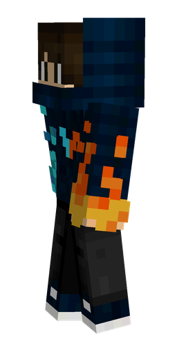 Black skin: body, left side render