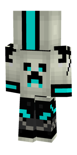 Black skin: body, back render
