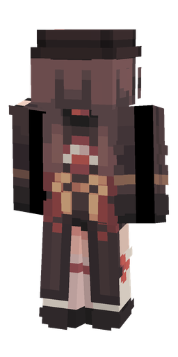 Black skin: body, back render