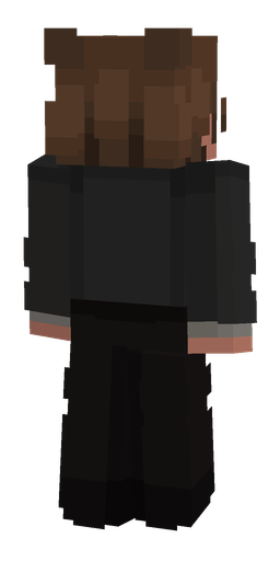 Black skin: body, back render