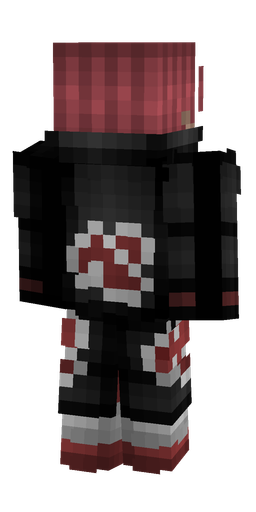 Black skin: body, back render