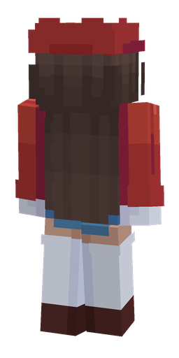 Blue skin: body, back render