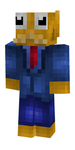 Blue skin: body, front render
