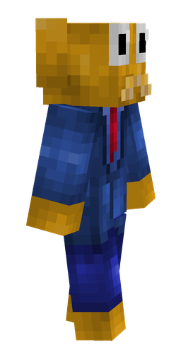 Blue skin: body, right side render