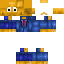 Blue skin: raw texture render