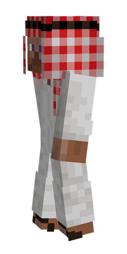 Red skin: body, left side render