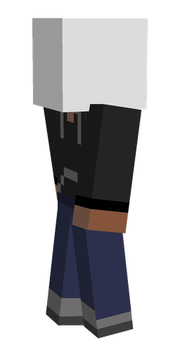 Black skin: body, left side render