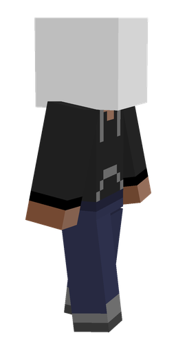 Black skin: body, right side render