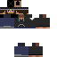 Black skin: raw texture render