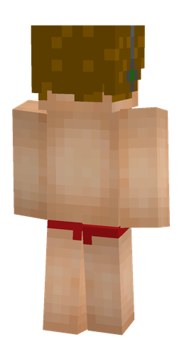 Brown skin: body, back render