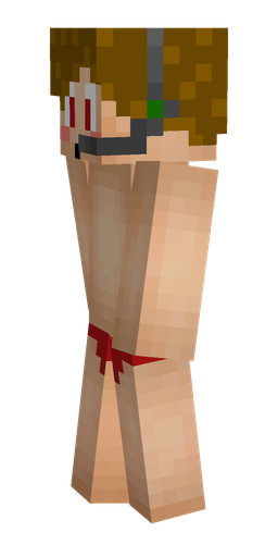 Brown skin: body, left side render