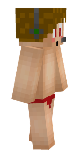 Brown skin: body, right side render