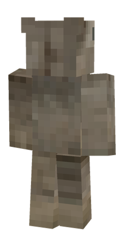 Brown skin: body, back render