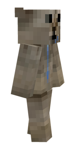 Brown skin: body, right side render