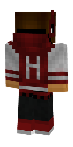 Black skin: body, back render