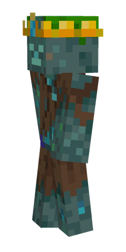 Blue skin: body, left side render