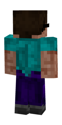 Black skin: body, back render