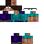 Black skin: raw texture render