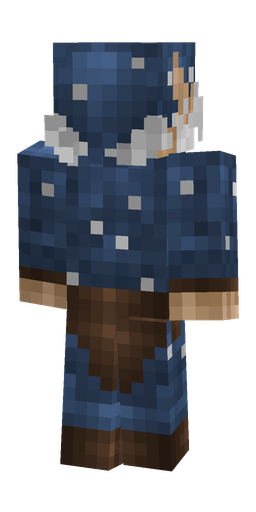 Blue skin: body, back render