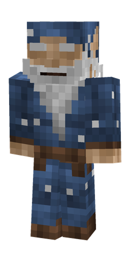Blue skin: body, front render