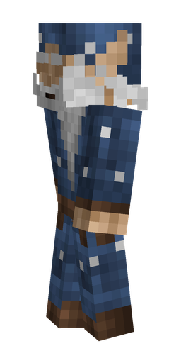 Blue skin: body, left side render