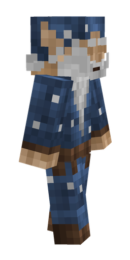 Blue skin: body, right side render