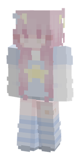 Blue skin: body, front render