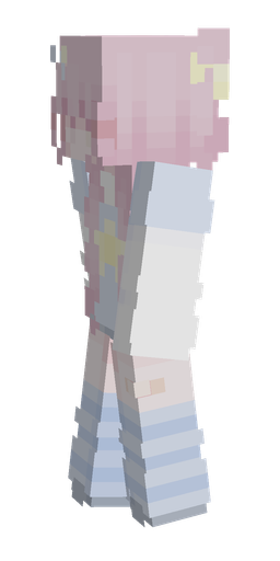 Blue skin: body, left side render
