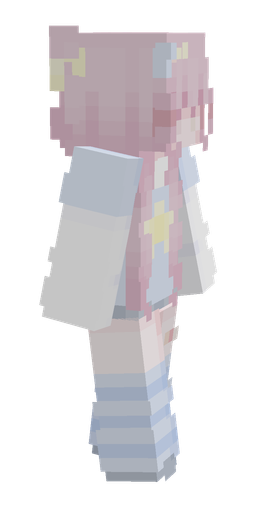 Blue skin: body, right side render
