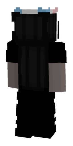Black skin: body, back render