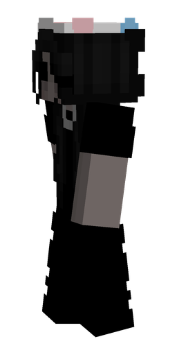 Black skin: body, left side render