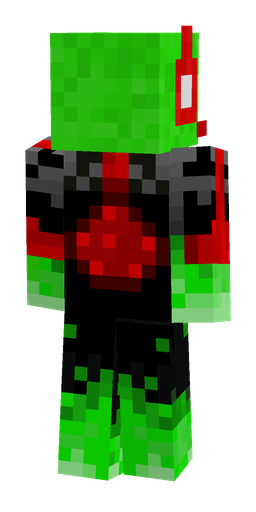 Black skin: body, back render