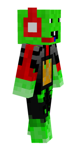 Black skin: body, right side render